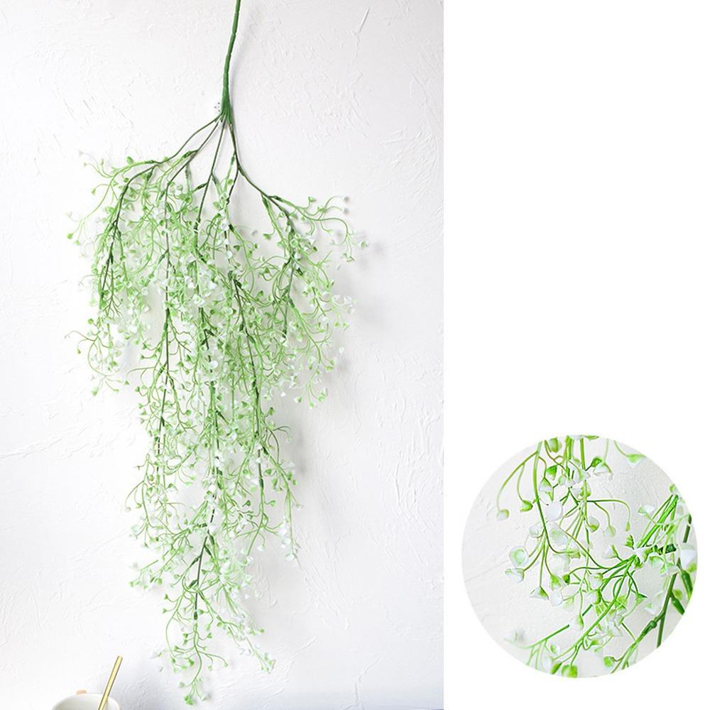 

Lifelike Artificial Plants Vine Plastic Fake Plant Vine Hanging Leaves Vines Garden Wedding білий