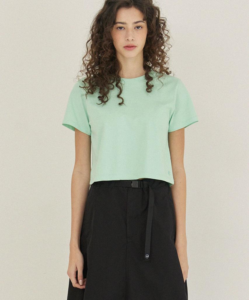 MIDNIGHT12AM Crop T-Shirt - Mint