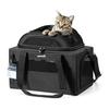 Pecute Cat Carrier Bag, Upper Expansion, Foldable, Pet Carrier for Small Dogs, Prevents Jumping Out, Lightweight, Breathable Mesh, Stability,
