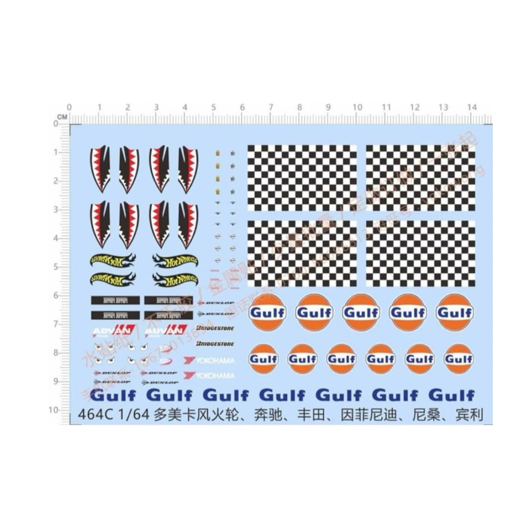 

Decal AD0047 Sponsor Mini Car Custom 1/64 [Item] оранжевый