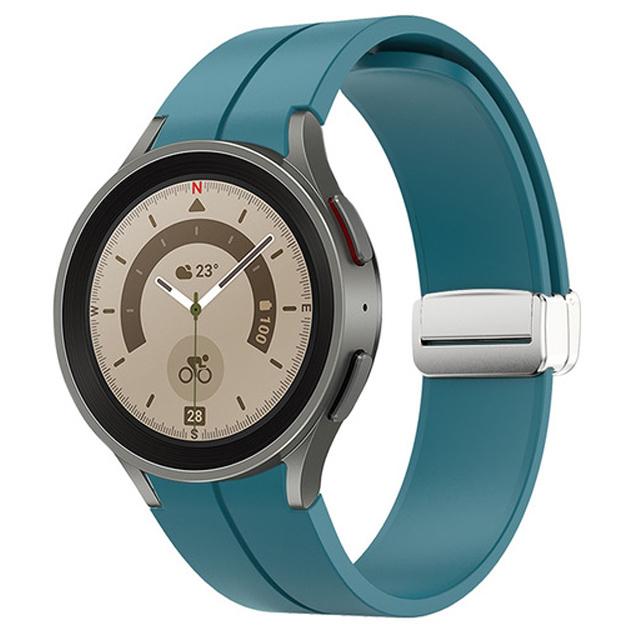 Band for Samsung Watch 7/4/5/6/5 Pro/classic/FE 44mm 40mm Magnetic Silicone Sport No Gaps Bracelet Correa Galaxy Watch 7 Strap