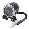 Universal Motorcycle Dual Odometer Speedometer Speedo Meter Gear Digital Display