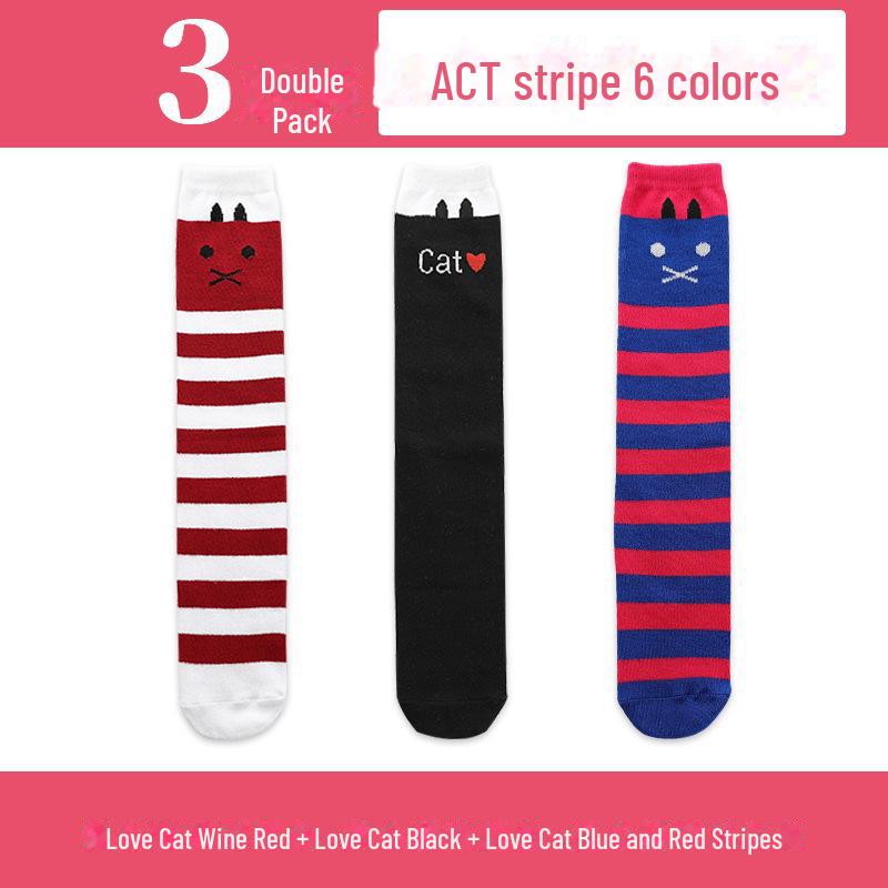 Șosete înalte până la genunchi pentru fete de primăvară și toamnă - șosete de vițel cu tub mijlociu pentru copii și bebeluși