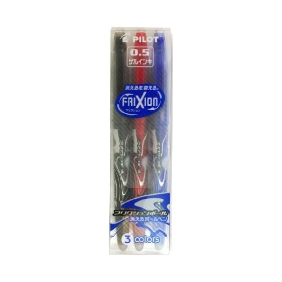Friction ball 0.5mm three-color set (black, red, blue) LFB-60EF-3C