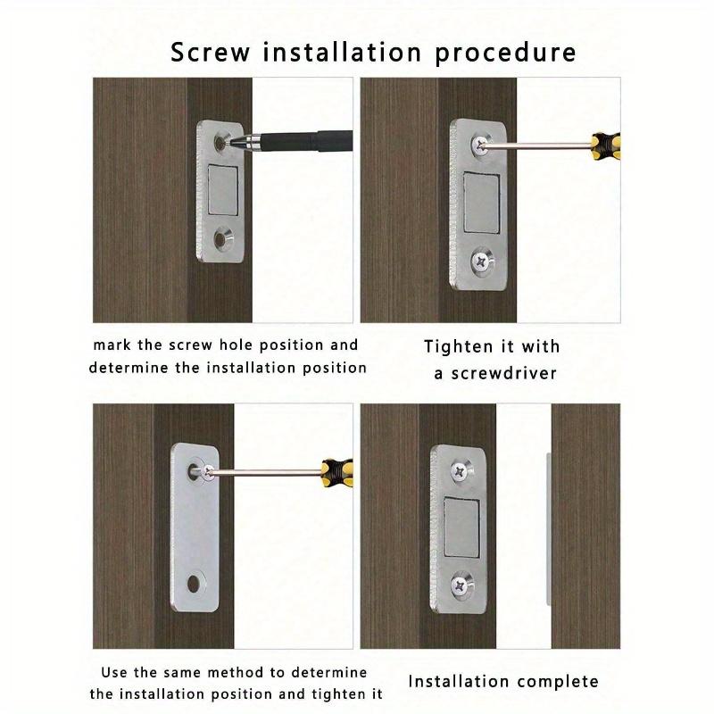 Invisible Ultra-Thin Magnetic Cabinet Door Catch, Strong Magnets, for Drawers, Cabinets, and Sliding Doors