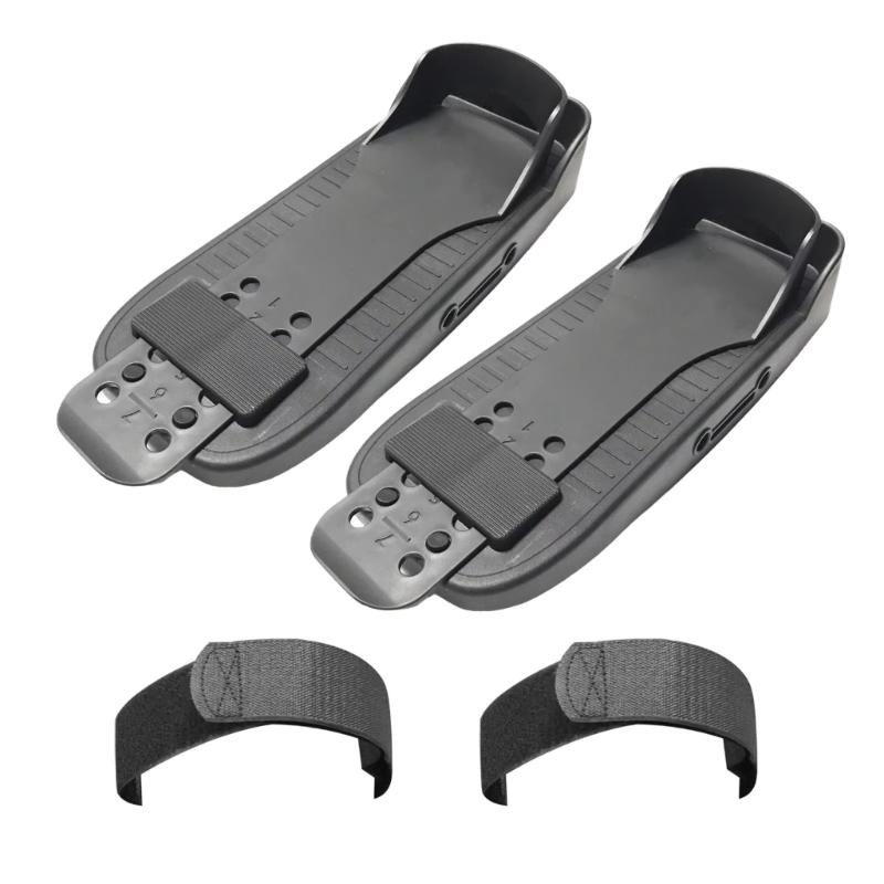 1pair Rowing Machine Foot Pedals Row Fitness Equipment Exercise Bikes Footplates for Cardiovascular Healths