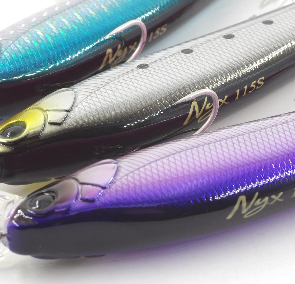 TSURINOYA 115SS Slow Sinking Sea Bass Magnum Plus Lip Length Jerking 80 Series Minnow X Lure, Size, 115mm, 18.5g, Method, (3-Color Set-CDH)