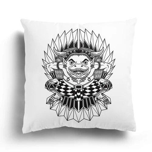 Bedroom Cushion Cover Cartoon Pillowcase Japanese Samurai  Character  Mask Living Room