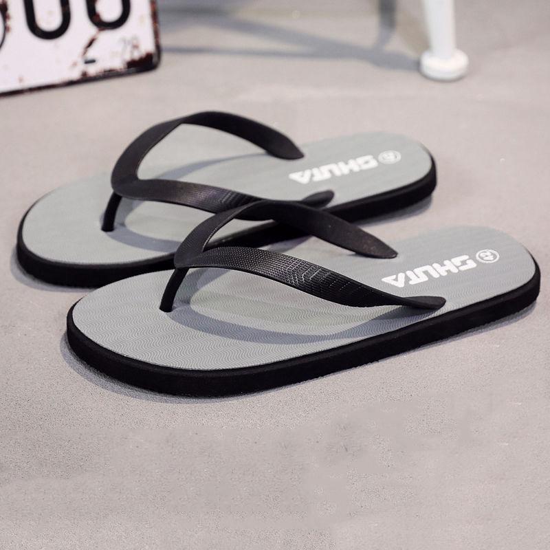 

Мужские тапочки, летняя обувь, пляжные повседневные шлепанцы высокого качества, мужские уличные сандалии, мужские шлепанцы 40 серый