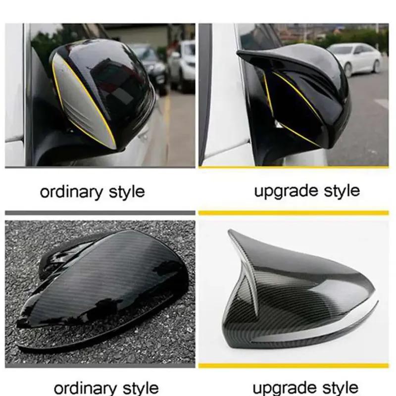 2PCS For LHD Benz E GLC S C Class W205 W213 X253 W222 W238 Car Rearview Door Side Mirror Cover Wing Cap Exterior Shell Trim ABS