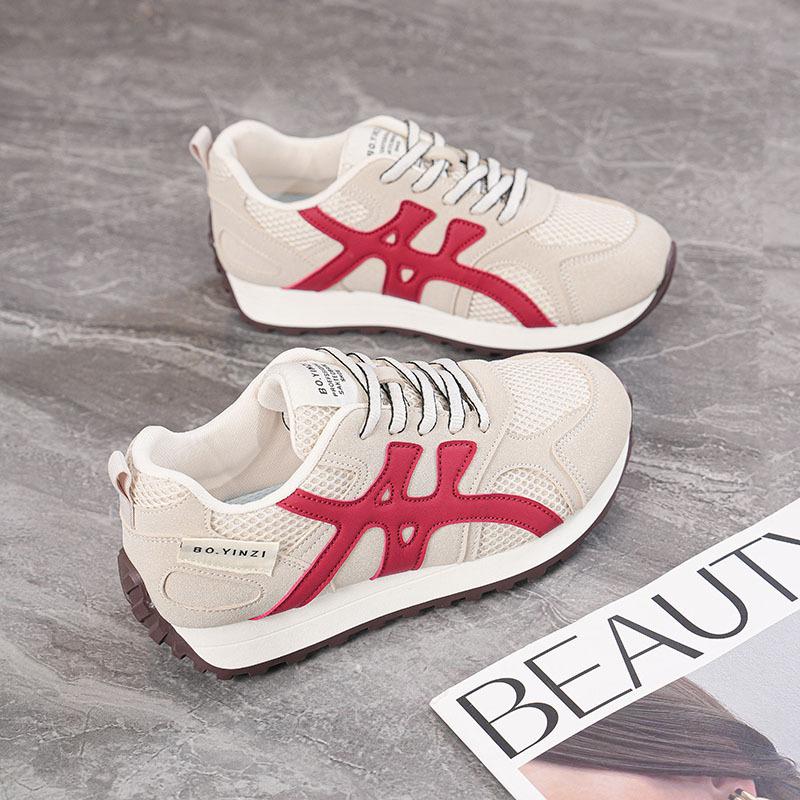 Spring new ins trendy mesh breathable shoes student street shooting sports leisure running shoes K