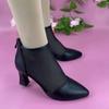 Soft Leather Ankle Boots, New Style Women's Shoes, Sandals, High Heels, Hollow Short Boots