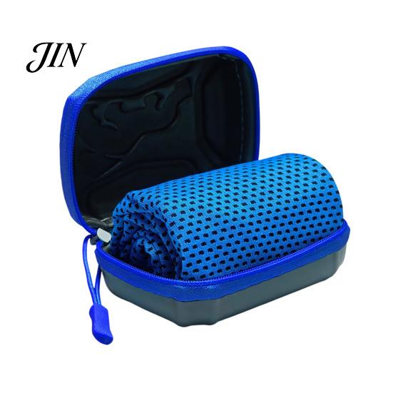 Sweat Absorbing Fitness Towel 1/5Pcs Cooling with Carrying Case, Quick Dry Absorbent Ice for Moisture-wicking Sports Neck & Face, Breathable
