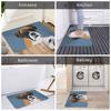 Dog Doge Cute Non-Slip Carpet Boxer Doormat Living Room Bath Mat Entrance Door Decor Rug