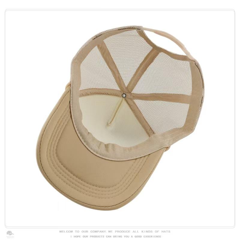 New Trucker Caps Men Women Plain Blank Foam Mesh Baseball Cap With Rope Summer Breathable Outdoor Sport Sun Visor Hats
