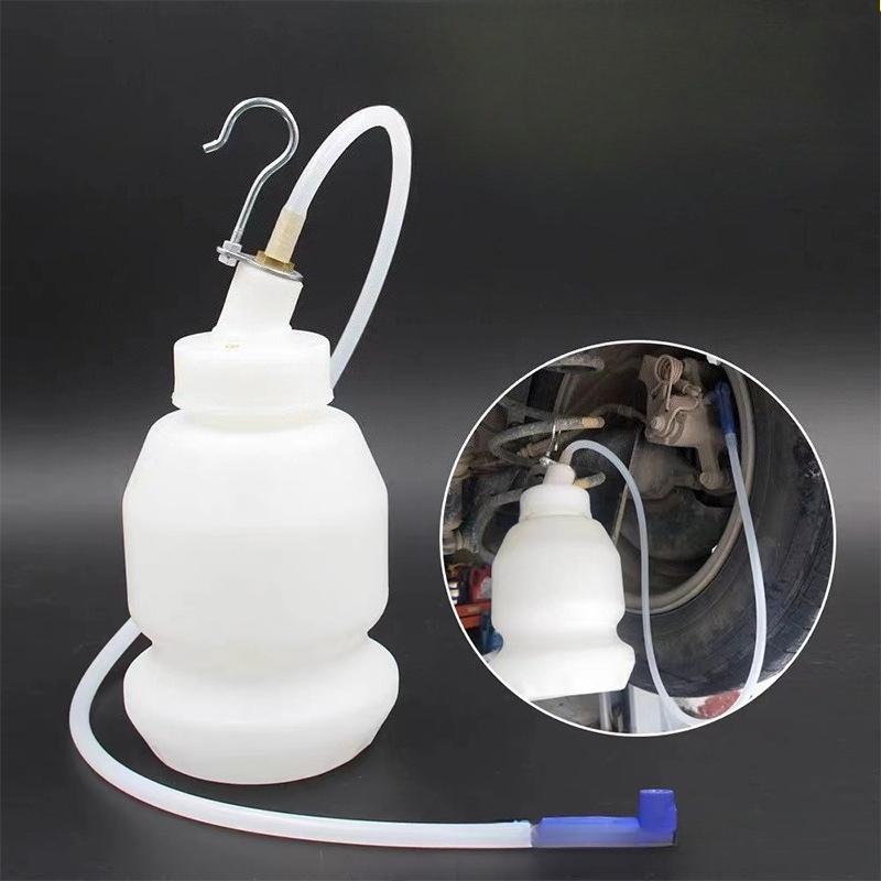 Brake Fluid Bleeder Bottle Car Brake Fluid Oil Change Extractor Flexible Elastic Brake System Bleeding Tools Fluid Extractor