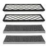 Per Tesla Model Y Juniper 2025-2020 2026 4 Pezzi Filtro Abitacolo HEPA Filtro Ingresso Sostituzione con Accessori al Carbone Attivo