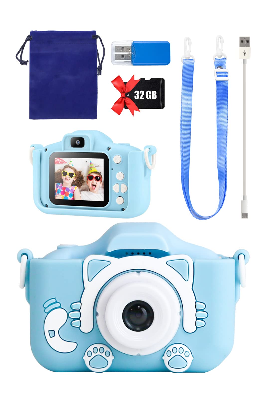 

Hobinavi Kids Toy 9 типов на выбор поставляется с камерой 1080P HD видео USB зарядка камера синяя камера, камера, от, детский ремень, камера, для девочек,