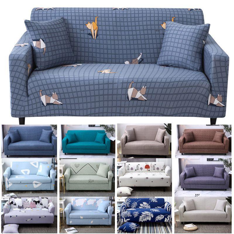 Wrinkle Resistant Solid Color Stretch Sofa Cover For Enhanced Living Room Style