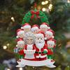 Christmas Pendant Santa Claus Family Hanging Pendant Classic Colors Family Theme Festive Atmosphere Decor