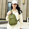 Solid Color Casual Backpack Shoulder Crossbody Bag Japanese Versatile Canvas Computer Bag