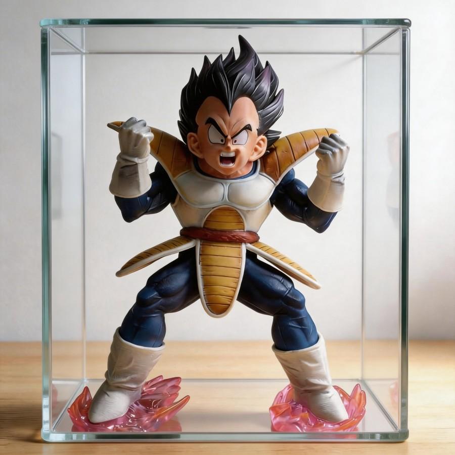 Anime Dragon Ball Vegeta & Bulma Action Figure Collectible Model Toy 22cm - Replaceable Head/Arms