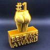 Best Ass Award Creative Best Boobs Award Ornament Funny Golden Trophy Resin Statue Naughty Hip/Breast for Home Party Decoration