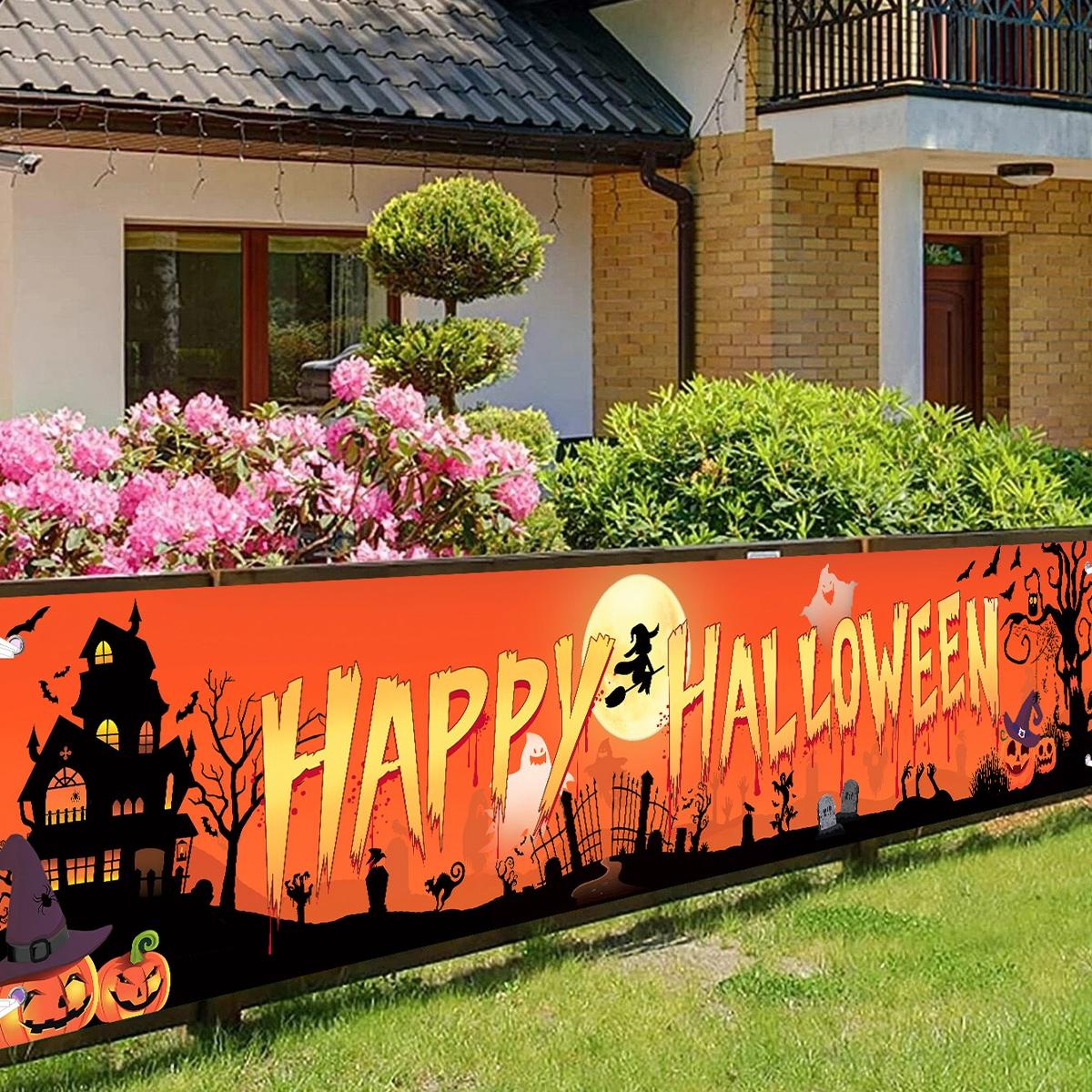 

Баннер с тыквой на Хэллоуин, сувениры для вечеринки, счастливый декор на Хэллоуин, черные баннеры с привидениями для дома, товары для вечеринки в честь Хэллоуина