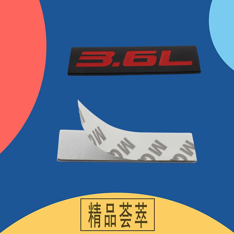 Premium 3.6L 3.6 L for Universal car Engine Hood Fender trunk Tail Rear Bonnet Nameplate Decal Emblem Badge Sticker