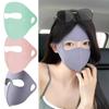 Neue Mode Ganzgesichts-Eis-Seiden-Sonnenschutzmaske Outdoor Anti-UV Sommer Reiten 3D Atmungsaktiv Augenschutz Staubdicht Gesichtsmaske