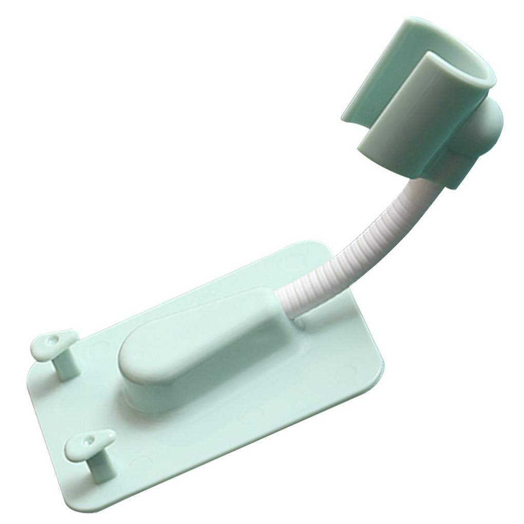 360° Duschkopfhalter Verstellbar Selbstklebend Duschkopfhalterung Wandmontage mit 2 Haken Ständer SPA Badezimmer Universal ABS 1 Stück