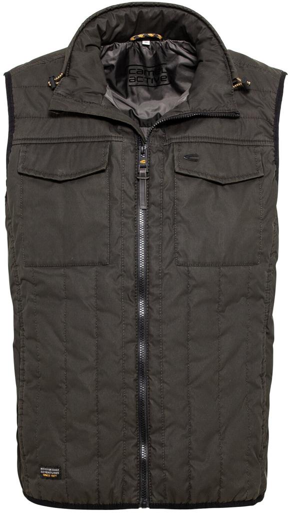 Winter Jacket Camel Active Quilted Vest with Stand-up Collar (460370 1O65) (460370 1O65 93) Olive-brown