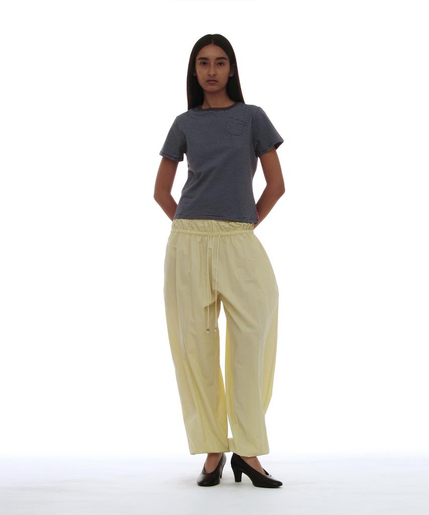 PARTIMENTO WOMEN Pwc Pocket Stripe Regular Tee_Blue