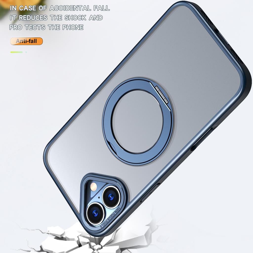 For iPhone 16 Plus Case Compatible with MagSafe TPU+Acrylic Kickstand Phone Cover