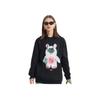 Sprayground Shark Loose Fit Casual American Cartoon Hoodie Men Hoodies Black W0933308