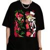 Anime Hazbin Hotel Alastor VS Lucifer Grafik T-Shirt Frau Mann Harajuku Rundhals T-Shirt Geschenk Tops