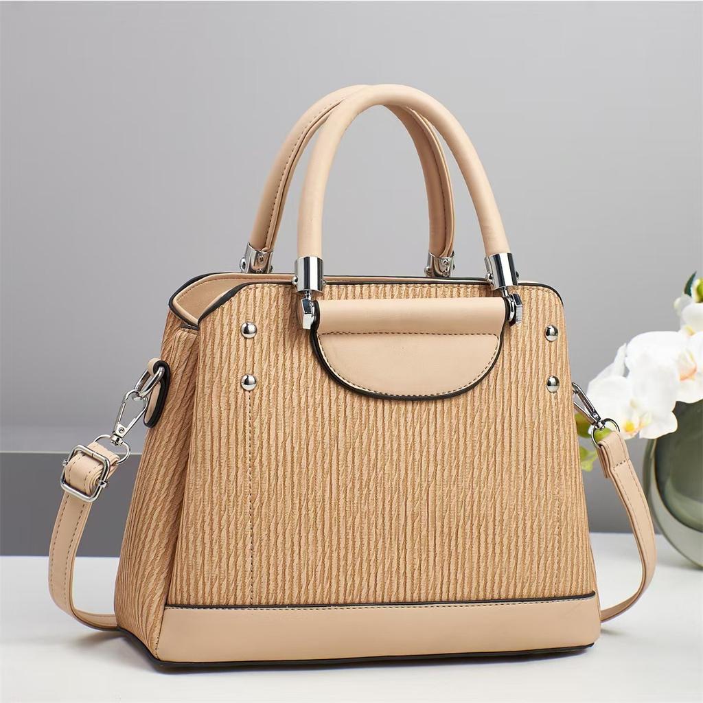Nová Macaronová Taška s Vysokým Vzhľadom Všestranná Patchworková Pruhovaná Taška cez Rameno Veľkokapacitná Trendová Crossbody Taška