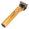 Electric Hair Clipper Beard Trimmer Cordless T Blade Edger 4 Guide Combs Stainless Steel Blades Golden for Men
