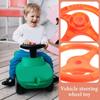 Universal Orange Plastic Steering Wheel Toy for Kids, Compatible with Rocking Cars, Bumper Cars, Go-Karts, Easy To Install, 6.49 Inch, Essential