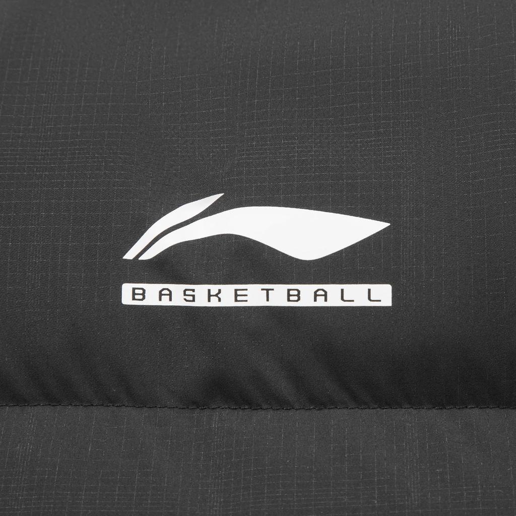 Li Ning CBA Loose Fit Hooded Graphic Logo Cotton Jacket Men jackets AJMV069-1