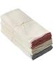 Cotton Dishcloths with Colored Edges, 12 Pieces