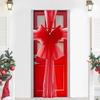 Extra Large Red Festival Bow Set Organza Double Layer Luxury Door Decor