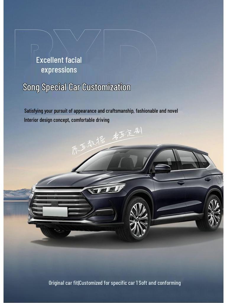 BYD Song Pro Wildleder Autositzkissen, Vier Jahreszeiten, Halbumschließendes Design.