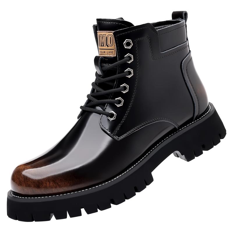 

Мужские короткие ботинки из натуральной кожи, классические британские джентльменские туфли для отдыха на природе, вечеринок, для взрослых, качественные офисные деловые туфли, новые 44 коричневый