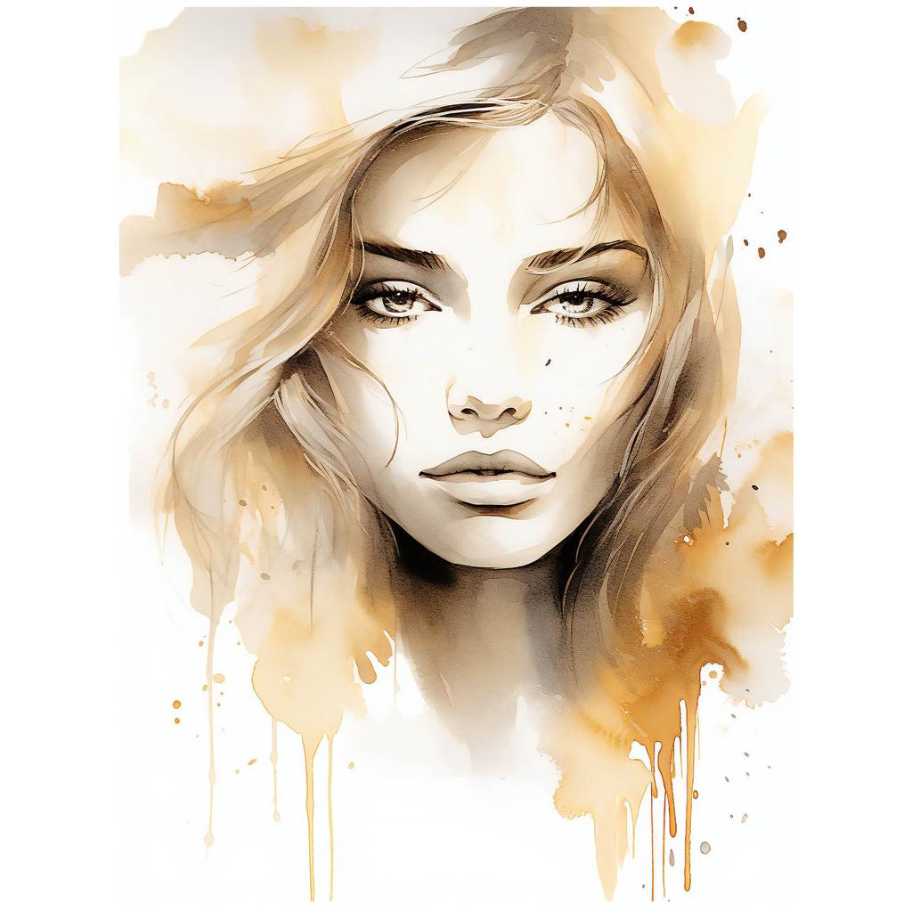 Tajemnicza Uroda Tajemnicza Uroda, 40X50 Cm, Rama Aluminiowa Złota, Papier Matowy 230 Gsm