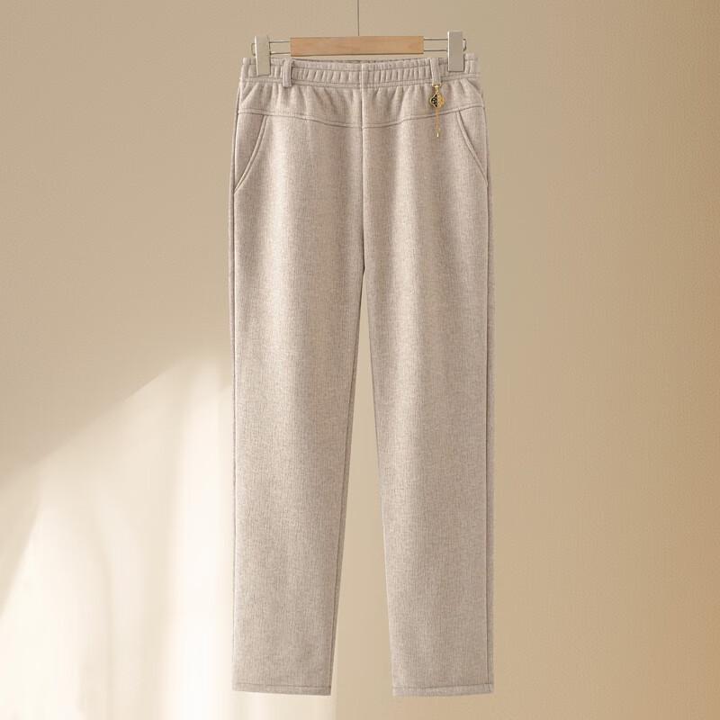 Women's High-Waist Fleece-Lined Casual Pants