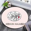 Custom Name,AFC Ajax pattern round rug,Carpet Rug for Living Room Bedroom Playroom ,Non-slip Floor Mat,Holiday Gifts and Birthday Gifts.