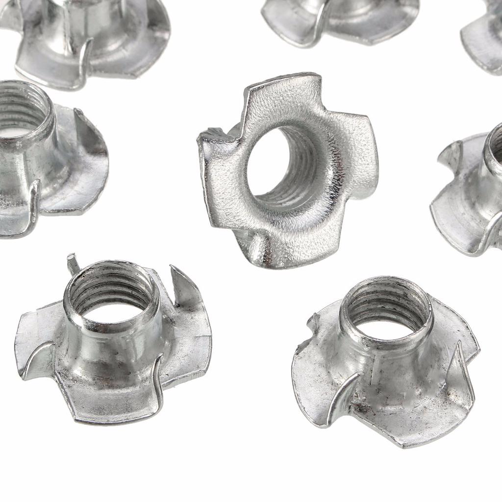 10/20/50 Units M3 M4 M5 M6 M8 M12 Zinc Plated Four Prong Claws Nut
