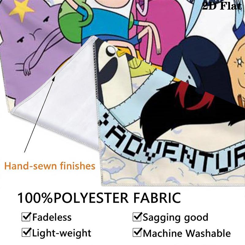 Adventure Time Pattern Home Decor Tapestry, Wall Hanging, Decorative RV Wall Cloth.MGT0918021