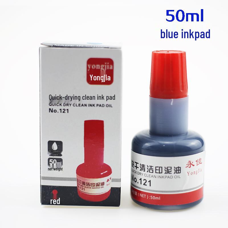 Tampone Inchiostro Rosso a Essiccazione Rapida in Scatola di Ferro per Artigianato con Timbri - Disponibile in Formati Grande, Medio, Piccolo